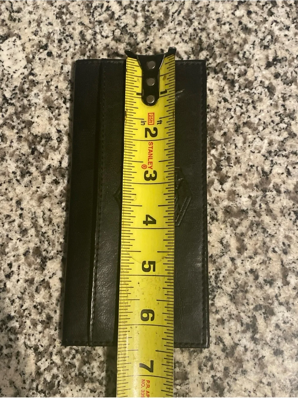 Vintage Y2K Bellerosa Black Leather checkbook/Wallet with Embossed Crest